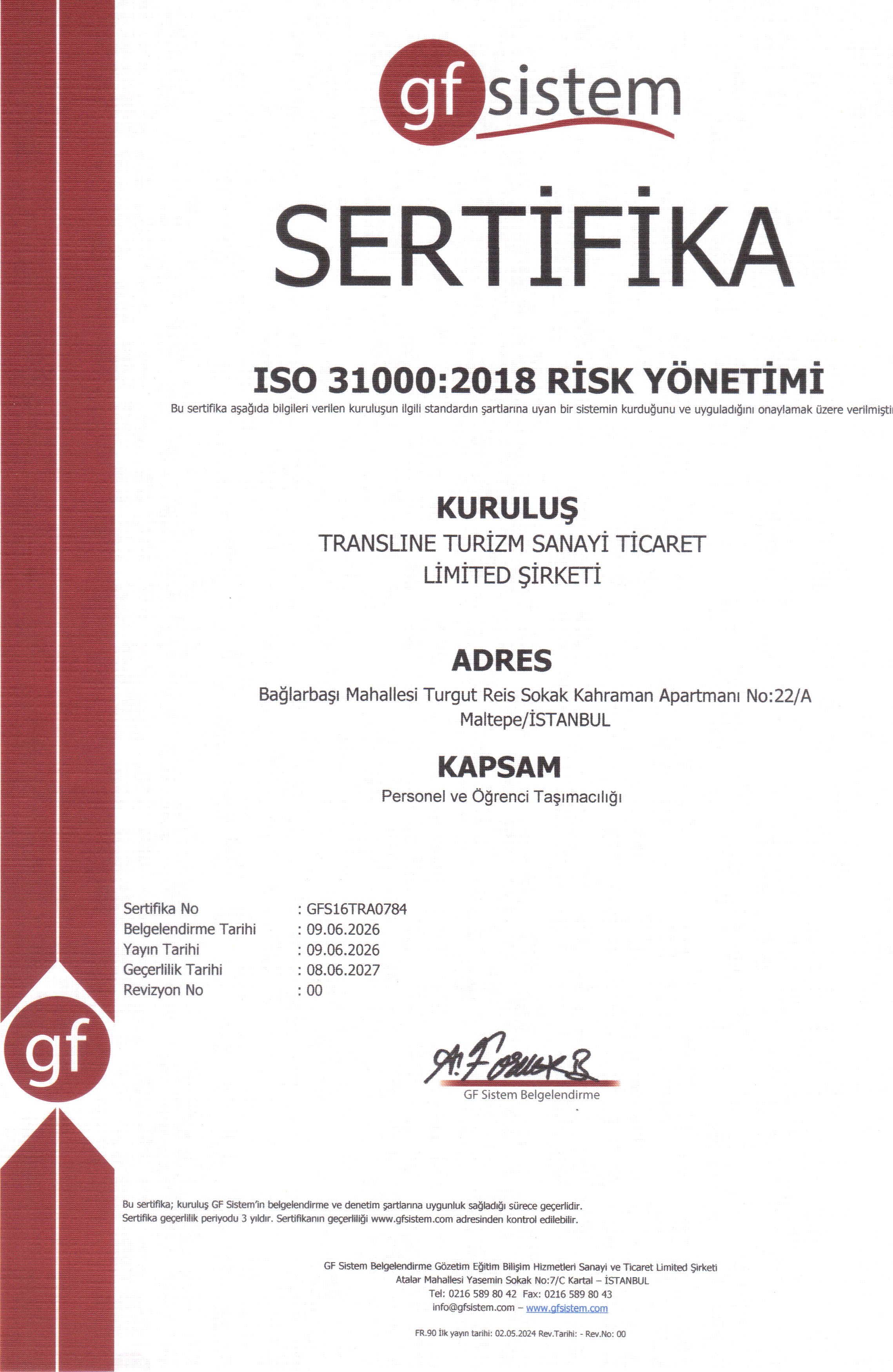 ISO 31000 Risk Yönetimi